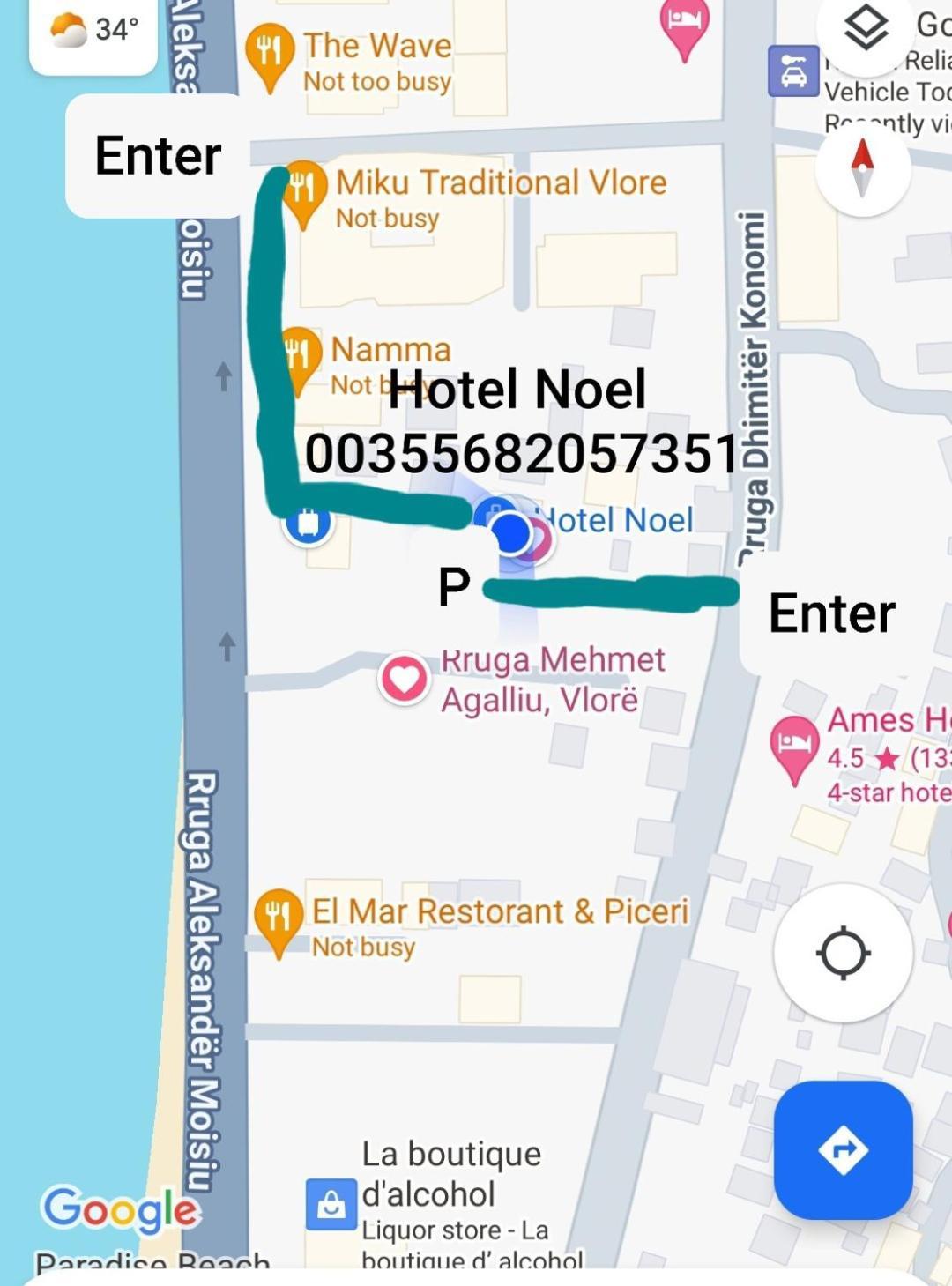 Hotel Noel Avlonya Dış mekan fotoğraf